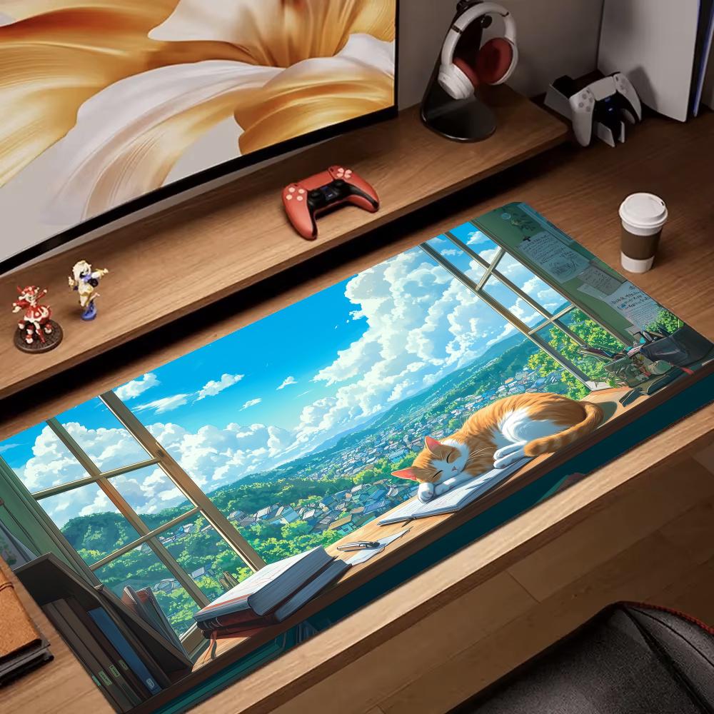 Pc Gaming Orange - Коврик для мыши с летним пейзажем