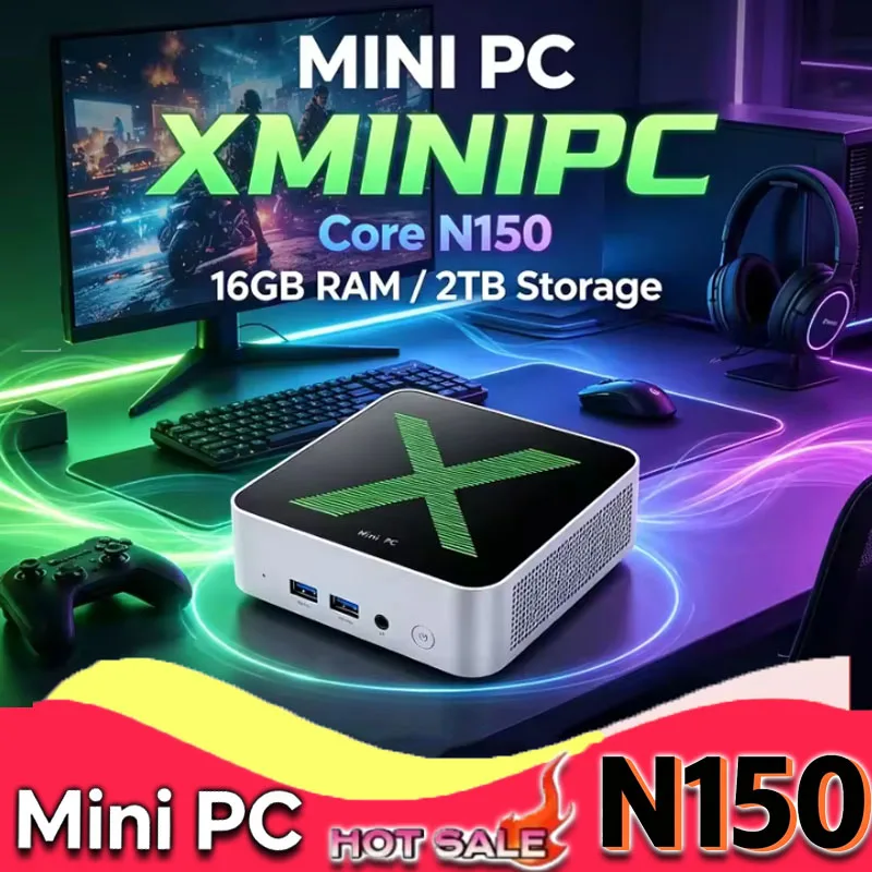 Pc Gaming Editing - Мини-ПК X Core N150 с Windows