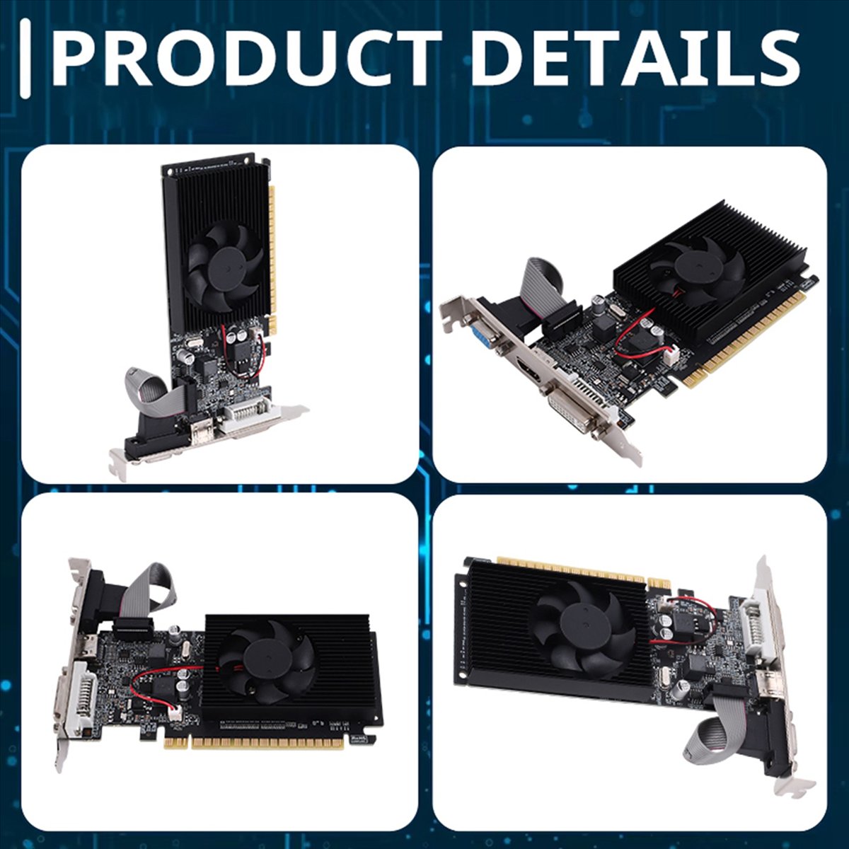 Pc Gaming Graphics Card - Видеокарта A49T GT 610 1G, сверхскоростная,