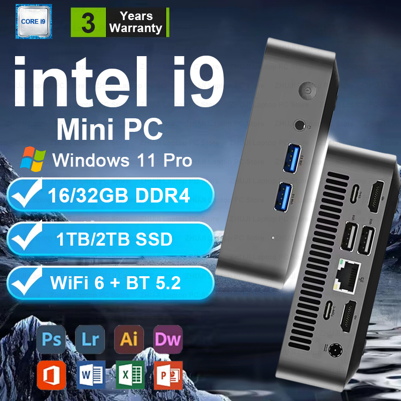 Pc Gaming I3 - Мини-ПК Windows 11 Intel Core I9