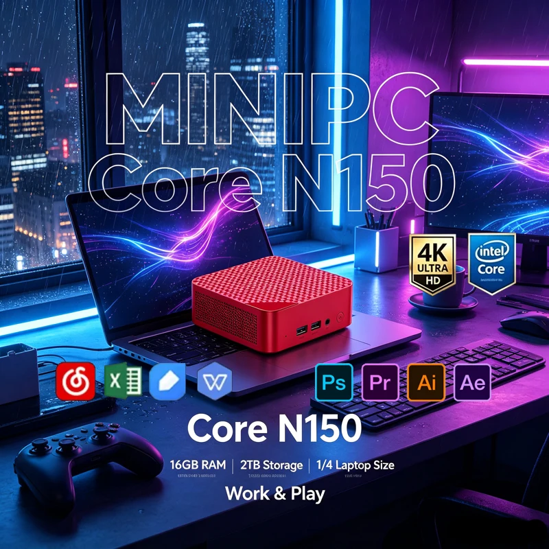 Красный мини-ПК, Intel Celeron – обзор и цена Pc Gaming Editing