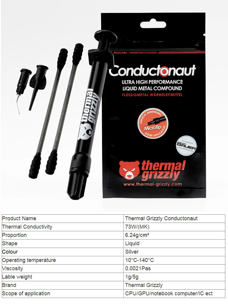 Высокотеплопроводная жидкая ме – обзор и цена Thermal Paste